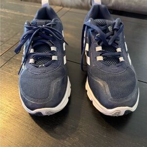 adidas Navy and White Running Sneakers